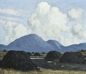 Irish painter Paul Henry&rsquo;s A Connemara Bog