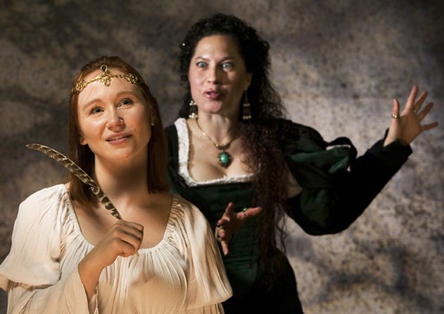 Alida Holguin Gunn as Kate and Dallas Thomas as Juliet