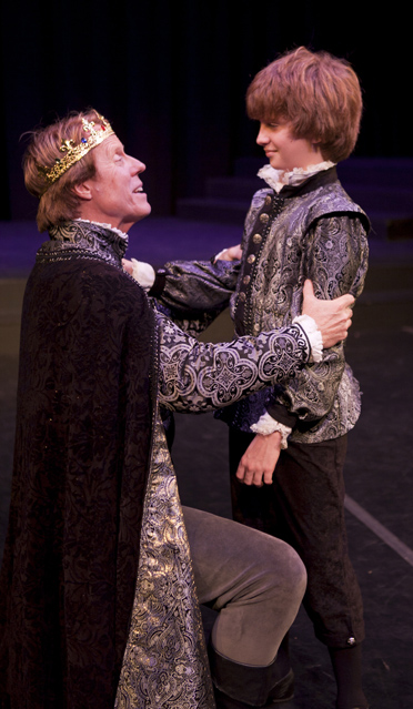 Joseph McGrath as Leontes and James Cockrell as Mamillius