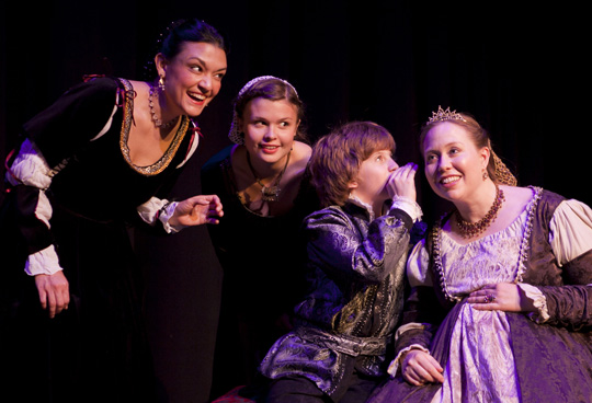 Marissa Garcia, Dylan Page, James Cockrell as Mamillius and Avis Judd as Hermione