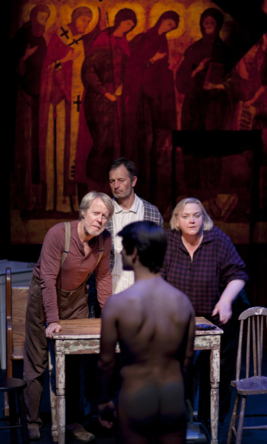 Joseph McGrath as Griffin, David Greenwood as Wattmore, Cynthia Meier as Bolla and Zachary Karon as the Boy