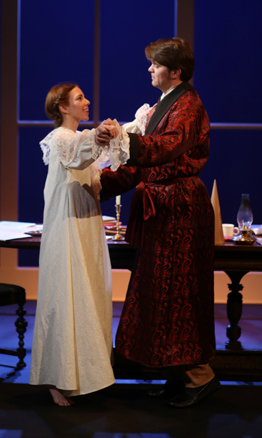 Gabriella De Brequet as Thomasina Coverly and Ryan Parker Knox as Septimus Hodge