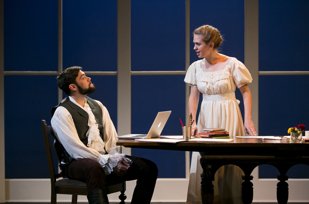 Matt Bowdren as Valentine Coverly and Holly Griffith as Chloe Coverly