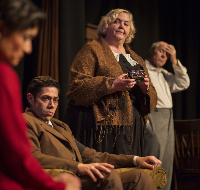 Marissa Garcia as Hennie Berger, Matt Bowdren as Ralph Berger, Cynthia Meier as Bessie Berger and Joseph McGrath as Myron Berger