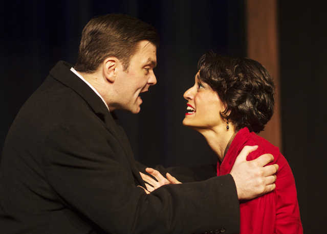 Ryan Parker Knox as Moe Axelrod and Marissa Garcia as Hennie Berger