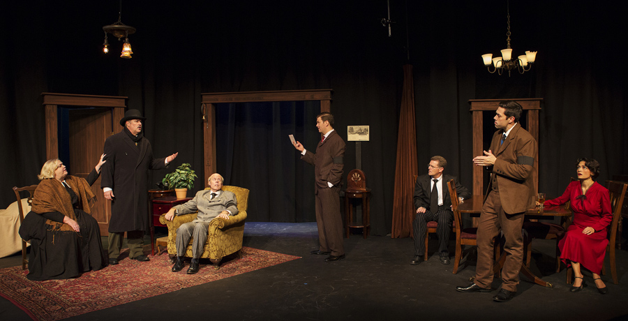 Cynthia Meier as Bessie Berger, Terry Erbe as Uncle Morty, Joseph McGrath as Myron Berger, Ryan Parker Knox as Moe Axelrod, Steve McKee as Sam Feinschreiber, Matt Bowdren as Ralph Berger and Marissa Garcia as Hennie Berger