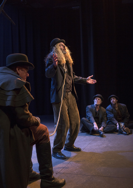 David Morden as Pozzo, David Greenwood as Lucky, Joseph McGrath as Vladimir and Matt Bowdren as Estragon