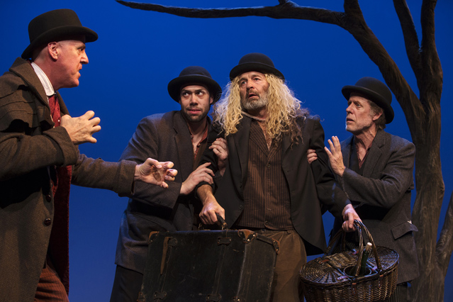 David Morden as Pozzo, Matt Bowdren as Estragon, David Greenwood as Lucky and Joseph McGrath as Vladimir