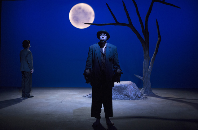 Joseph McGrath as Vladimir and Matt Bowdren as Estragon