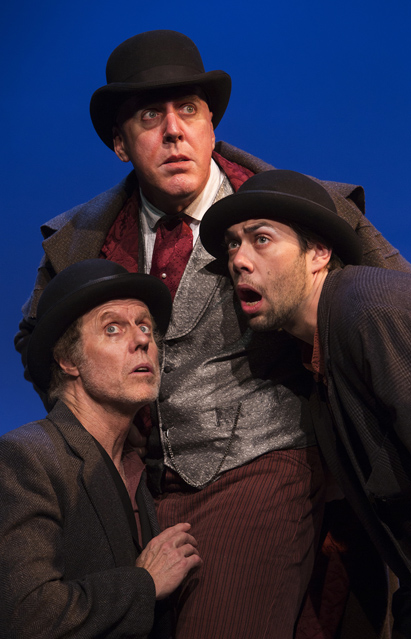 Joseph McGrath as Vladimir, David Morden as Pozzo and Matt Bowdren as Estragon