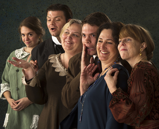 Holly Griffith, Ryan Parker Knox, Cynthia Meier, Connor Foster, Kathryn Kellner Brown and Patty Gallagher