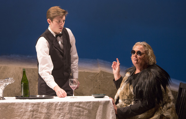Griffin Johnston as Young Dunne and Cynthia Meier as Catwoman