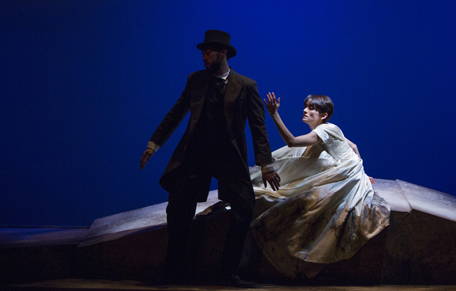 Matt Bowdren as the Ghost Fancier and Marissa Garcia as Hester Swane