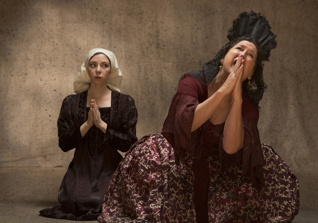 Gabriella De Brequet as Pepita and Kathryn Kellner Brown as the Marquesa Doņa Maria