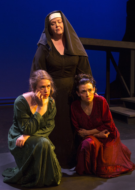 Holly Griffith, Cynthia Meier as The Abbess and Marissa Garcia