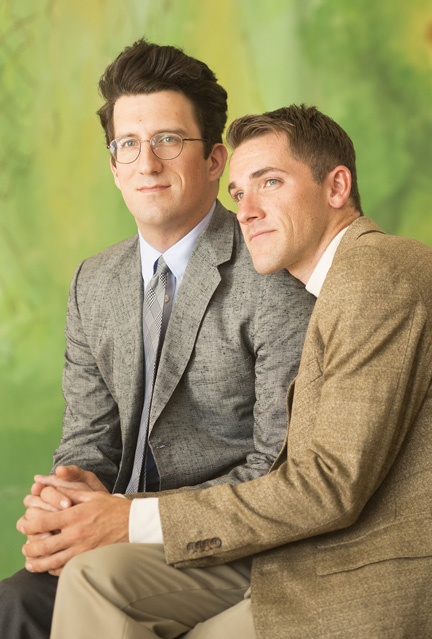 Brian Hendricks as Louis Ironson and Christopher Johnson as Prior Walter