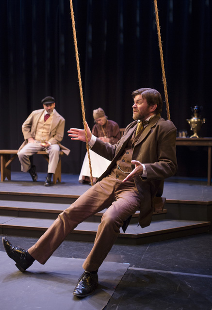 Vince Lucarini as Telegin, Molly McKasson as Marina and Ryan Parker Knox as Uncle Vanya