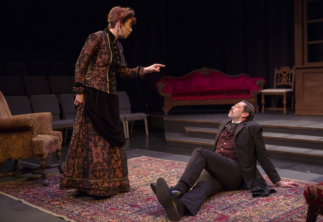 Grace Kirkpatrick as Yelena and Matt Bowdren as Astrov