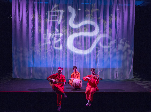 Jake Sorgen, Karen Falkenstrom and Callie Hutchison perform preshow music