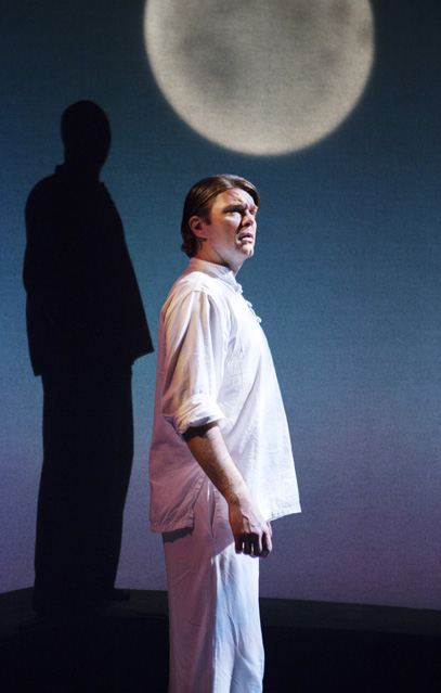 Hunter Hnat as the Soul and Ryan Parker Knox as the Fisherman in 'The Fisherman and his Soul'