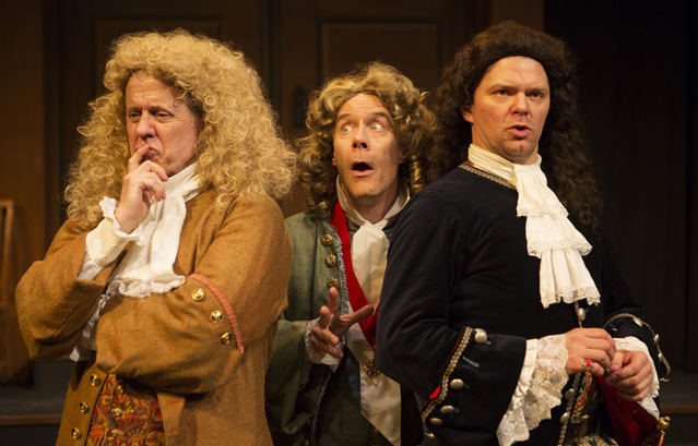 Joseph McGrath as Fasch, Michael Bailey as Kaufmann and Ryan Parker Knox as Schott