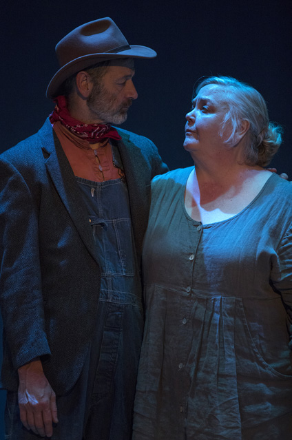 David Greenwood at Pa Joad and Cynthia Meier as Ma Joad