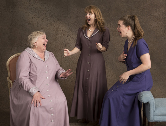 Cynthia Meier as A, Patty Gallagher as B and Holly Griffith as C