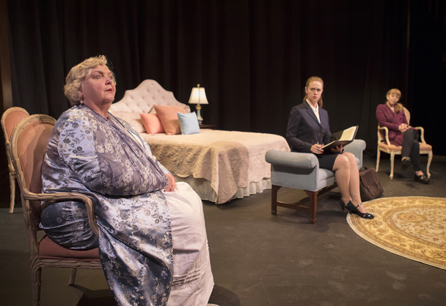 Cynthia Meier as A, Holly Griffith as C and Patty Gallagher as B