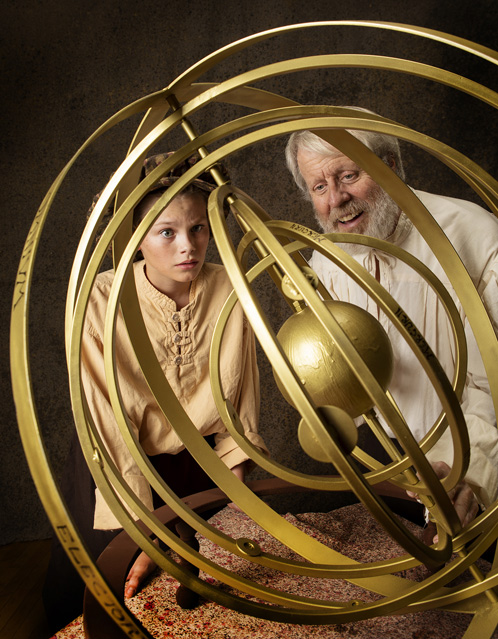 Owen Saunders as Young Andrea and Joseph McGrath as Galileo