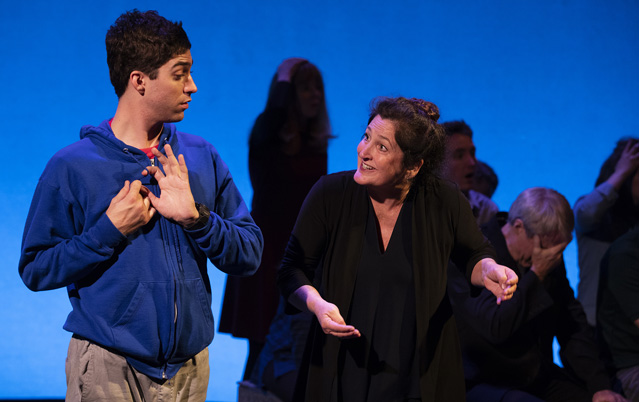 You're Christopher, aren't you? Hunter Hnat as Christopher and Kathryn Kellner Brown as Mrs. Alexander
