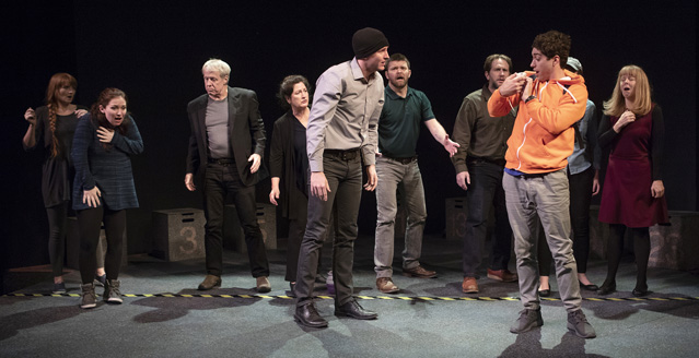 '--I was finding Toby. He's my pet rat. --Bloody Nora!' Samantha Cormier, Bryn Booth, Joseph McGrath, Kathryn Kellner Brown, James Conway, Ryan Parker Knox, Matt Walley, Hunter Hnat as Christopher, Holly Griffith and Patty Gallagher