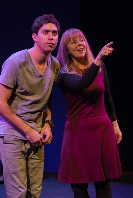 'I like looking up at the sky...' Hunter Hnat as Christopher and Patty Gallagher as Siobhan