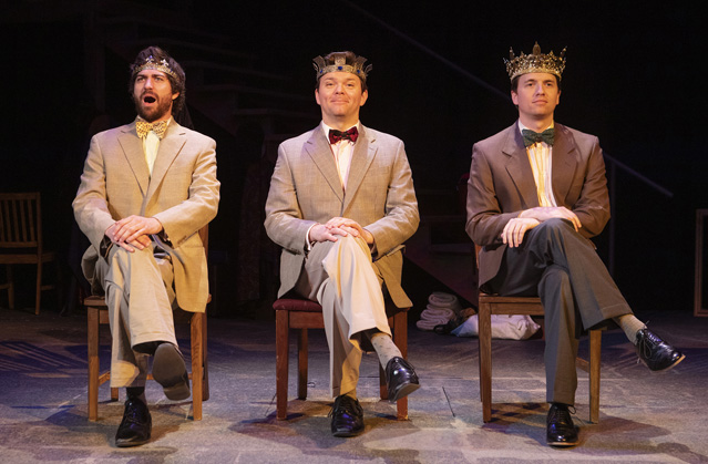 Three princes. Hunter Hnat, Ryan Parker Knox and Aaron Shand.