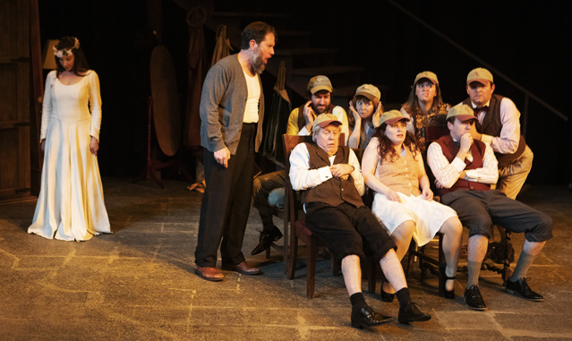'You are just bad.' Claire Hancock, Matt Walley, Hunter Hnat, Joseph McGrath, Patty Gallagher, Bryn Booth, Holly Griffith, Aaron Shand and Ryan Parker Knox.