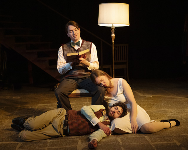 'And they lived happily ever after.' Aaron Shand, Holly Griffith and Hunter Hnat.