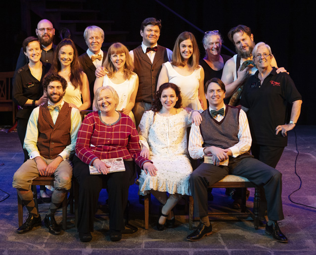 The cast & crew of 'The Secret in the Wings': Shannon Wallace, Jake Sorgen, Hunger Hnat, Claire Hancock, Joseph McGrath, Cynthia Meier, Patty Gallagher, Ryan Parker Knox, Bryn Booth, Holly Griffith, Lizzie Schloss, Aaron Shand, Matt Wally and Susan Collinet
