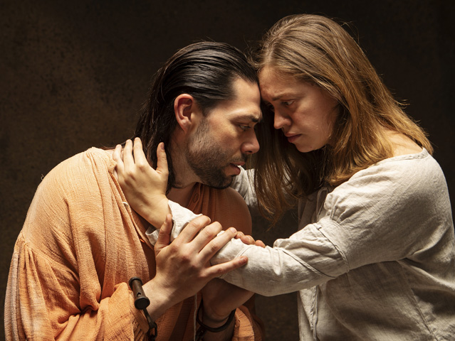 Matt Bowdren as John Proctor and Holly Griffith as Elizabeth Proctor