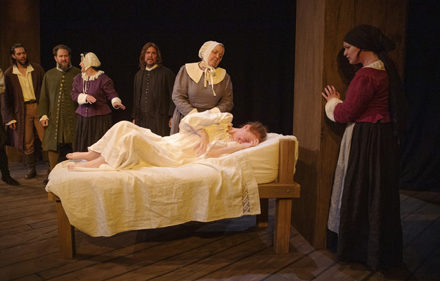 RMatt Bowdren as John Proctor, Matt Walley as Thomas Putnam, Kathryn Kellner Brown as Mrs. Ann Putnam, Christopher Younggren as Reverend Parris, Cynthia Meier as Rebecca Nurse, Florie Rush as Betty Parris and Bryn Booth as Abigail Williams