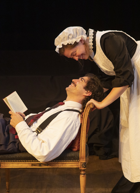 Hunter Hnat as Edmund and Holly Griffith as Cathleen