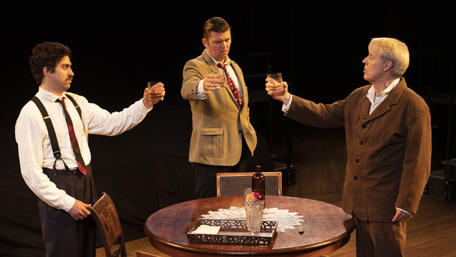 Hunter Hnat as Edmund, Ryan Parker Knox as Jamie and Joseph McGrath as James