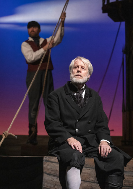 Ryan Parker Knox as Starbuck and Joseph McGrath as Captain Ahab